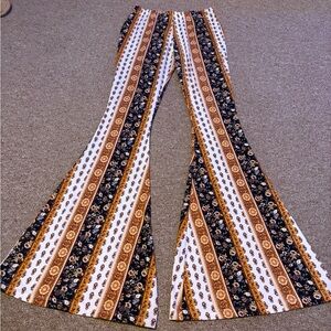 Rue21 Multicolor Striped Flare Pants
